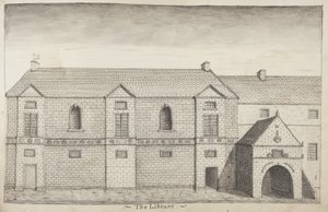 St Andrews Delineated - The Library (penna & tvätt på papper)