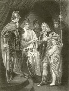 Balliol överlämnar sin krona till Edward I av John Opie
