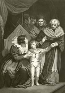 Elizabeth Woodville överlämnar sin son av John Opie