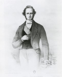 Porträtt av Henry John Temple (1784-1865) Lord Palmerston, graverad av Collette
