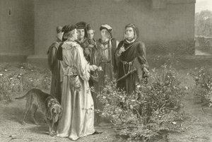 De rivaliserande rosorna av John Pettie