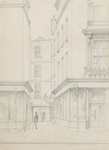 Cranbourne Alley från Cranbourne Street med utsikt mot Bear Street av John Phillipp Emslie