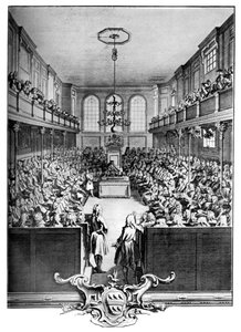 Interiör av underhuset, Westminster, London, 1742, c1902-1905.