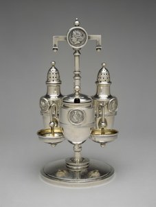 Hjulsats, ca. 1862-1871 (silver med förgyllt silver) av John R. (attr.to) Wendt