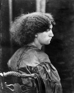 Jane Morris, poserad av Dante Gabriel Rossetti, 1865 (albumtryck)