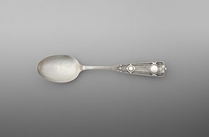 Tesked (en i ett par), ca 1860-90 (silver) av John R. Wendt