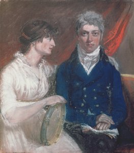Porträtt av Benjamin Thompson och hans hustru av John Raphael Smith
