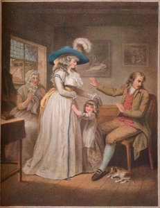 Den dygdiga föräldern. Laetitia strävar förgäves av föräldrar att försona sina föräldrar, 1789 av John Raphael Smith