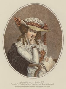 Tankar om ett singelliv (chromolitho)