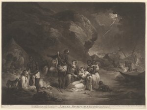 Afrikansk gästfrihet av John Raphael Smith after George Morland