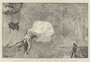 Illustrerar den nya historien av H Rider Haggard, med titeln Montezumas dotter