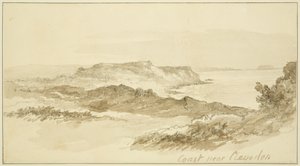 Kusten nära Clevedon av John Reverend Eden