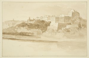 Utsikt från Rownham som visar Windsor Terrace (penna och akvarell på papper) av John Reverend Eden