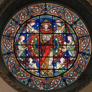 Kristus i majestät, 1859 (målat glas)
