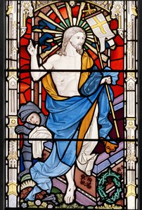 Den uppståndne Kristus, 1862 (målat glas)