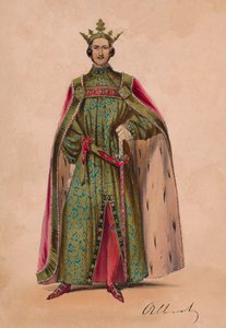 Prins Albert i kostym som Plantagenet King Edward III för Bal Costume, 12 maj 1842, 1843.