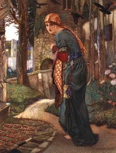 Isabella, från Decameron av Boccaccio av John Riley Wilmer