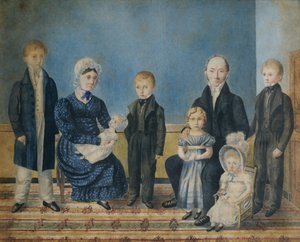 Porträtt av en familj