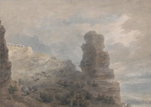 En vy från värdshuset i Terracina