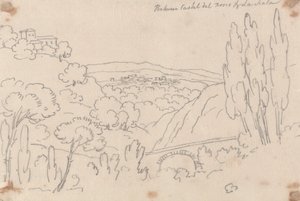 Mellan Castel del Bosco och La Scala av John Robert Cozens