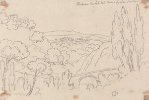 Mellan Castel del Bosco och La Scala av John Robert Cozens