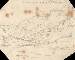 Mellan La Chapelle och St. John de Maurienne av John Robert Cozens
