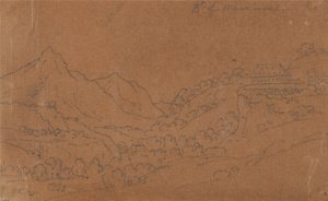 Bramans från Mauriennes av John Robert Cozens
