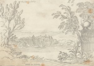 Castel Gandolfo av John Robert Cozens