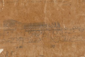 Klostret i närheten av Ponte Nuovo, 16 oktober av John Robert Cozens