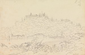 Klostret Monte Olivetto nära Florens av John Robert Cozens