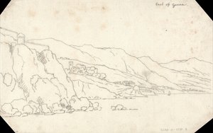 Öster om Genua av John Robert Cozens