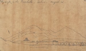 Fästning i Boschetto, Portici, 26 augusti av John Robert Cozens