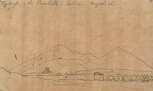 Fästningen i Boschetto, Portici, 26 augusti av John Robert Cozens