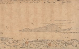 Från Sir W. Hamiltons villa i Portici den 12 augusti av John Robert Cozens