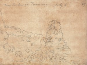 Från värdshuset i Terracina av John Robert Cozens