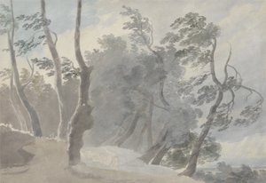 Galleria di Sopra, Albano (grafit och w/c på papper) av John Robert Cozens