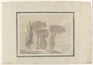 Italiensk tall och cypress Italiensk tall och cypress av John Robert Cozens