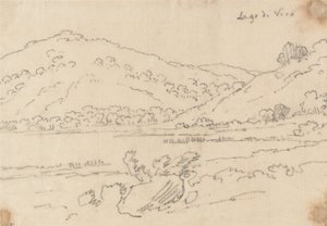Vico-sjön av John Robert Cozens