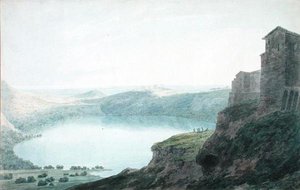 Lake Nemi av John Robert Cozens