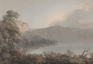 Vicosjön mellan Rom och Florens av John Robert Cozens