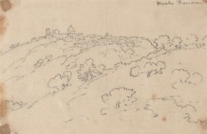 Montefiascone av John Robert Cozens