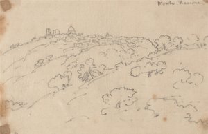 Monte Fiascone av John Robert Cozens