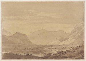 Nära Chiavenna (penna och bläck, akvarell på papper) av John Robert Cozens