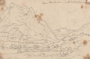 Nära Montmilian, vägen till Malterverne av John Robert Cozens