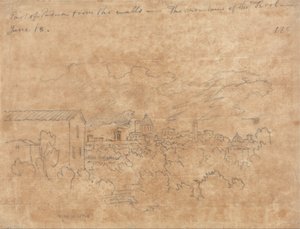 Del av Padua från murarna av John Robert Cozens