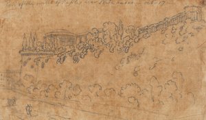 Del av Neapels murar nära Ponte Nuovo, 17 oktober av John Robert Cozens