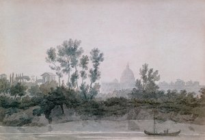 Rom (wc på papper) av John Robert Cozens