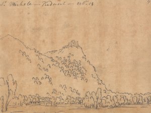 Sankt Michele, Piemonte, den 18 oktober av John Robert Cozens