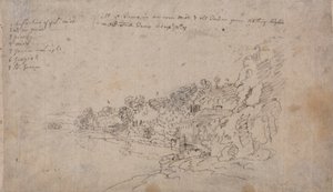 The Banks of the Avon vid Hotwells av John Robert Cozens
