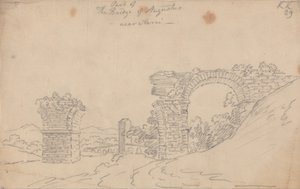 Augustus bro i närheten av Narni av John Robert Cozens